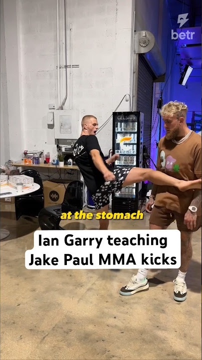 Jake Paul and Ian Garry practicing MMA kicks 👀 #ufc #mma #jakepaul