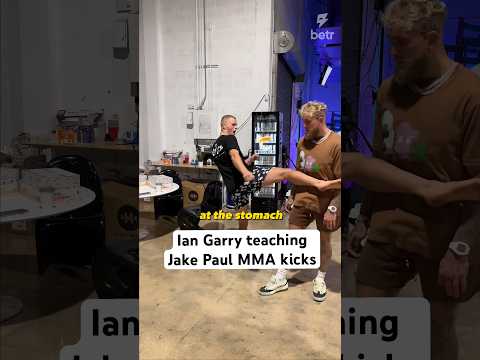 Jake Paul And Ian Garry Practicing Mma Kicks Ufc Mma Jakepaul