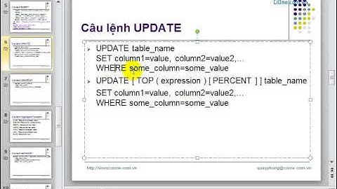 Các câu truy vấn thông dụng trong SQL Server 2005 (Phần 2/3)