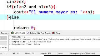 V11 if else El mayor de 3 numeros