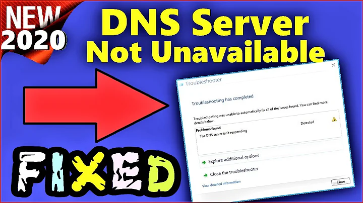 DNS Server Unavailable Windows 10 \ 8 \ 7 | How to Fix DNS Server might be Unavailable on Windows