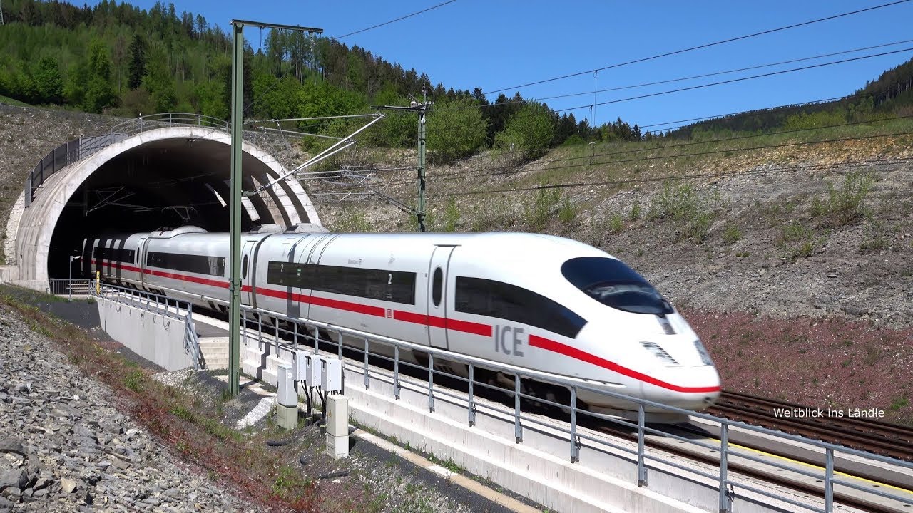 4K | ICE 3, DB Messzug, ICE 4, Bleßbergtunnel Truckenthalbrücke Tunnel Baumleite - Ebensfeld Erfurt