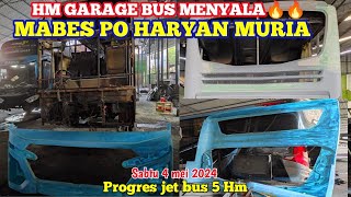 HM GARAGE BUS.MENYALA JET BUS 5.UPGRET PO HARYANTO.#poharyanto #adiputrokaroseri