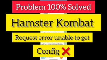 Hamster Kombat: Unable to get config Error #hamsterkombat #hamsternotworking