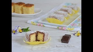 Cubotti di pan di spagna cocco e nutella - La foto ricetta Cubotti ...