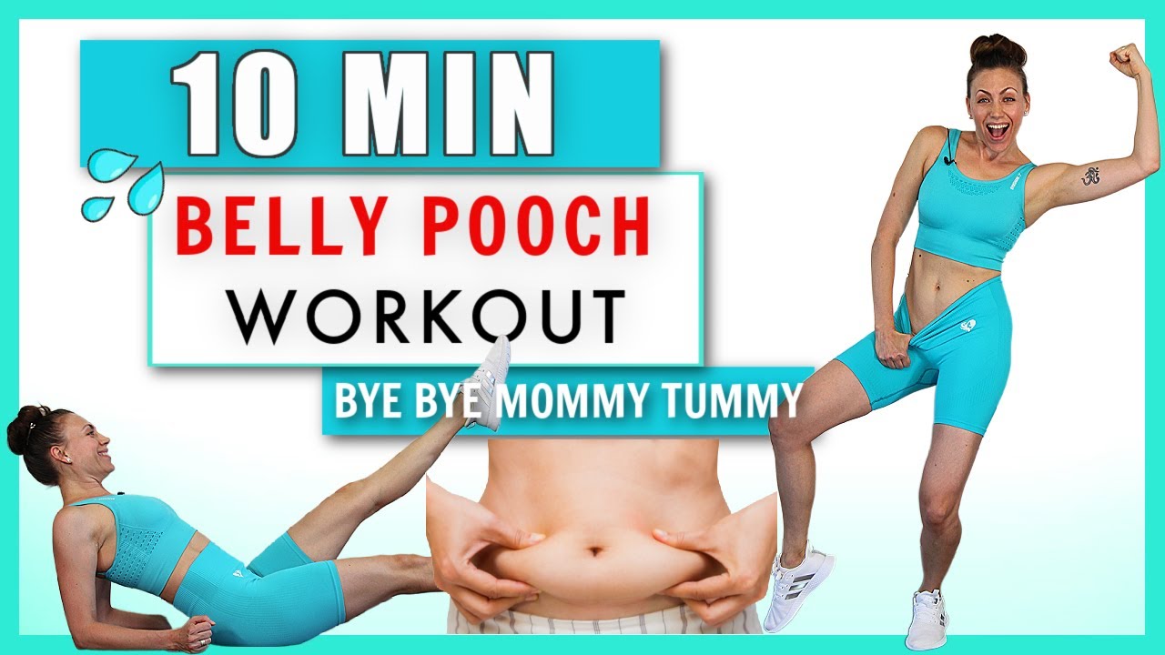 10 min - Bye Bye BELLY POOCH Workout / Lower Abs // No Equipment