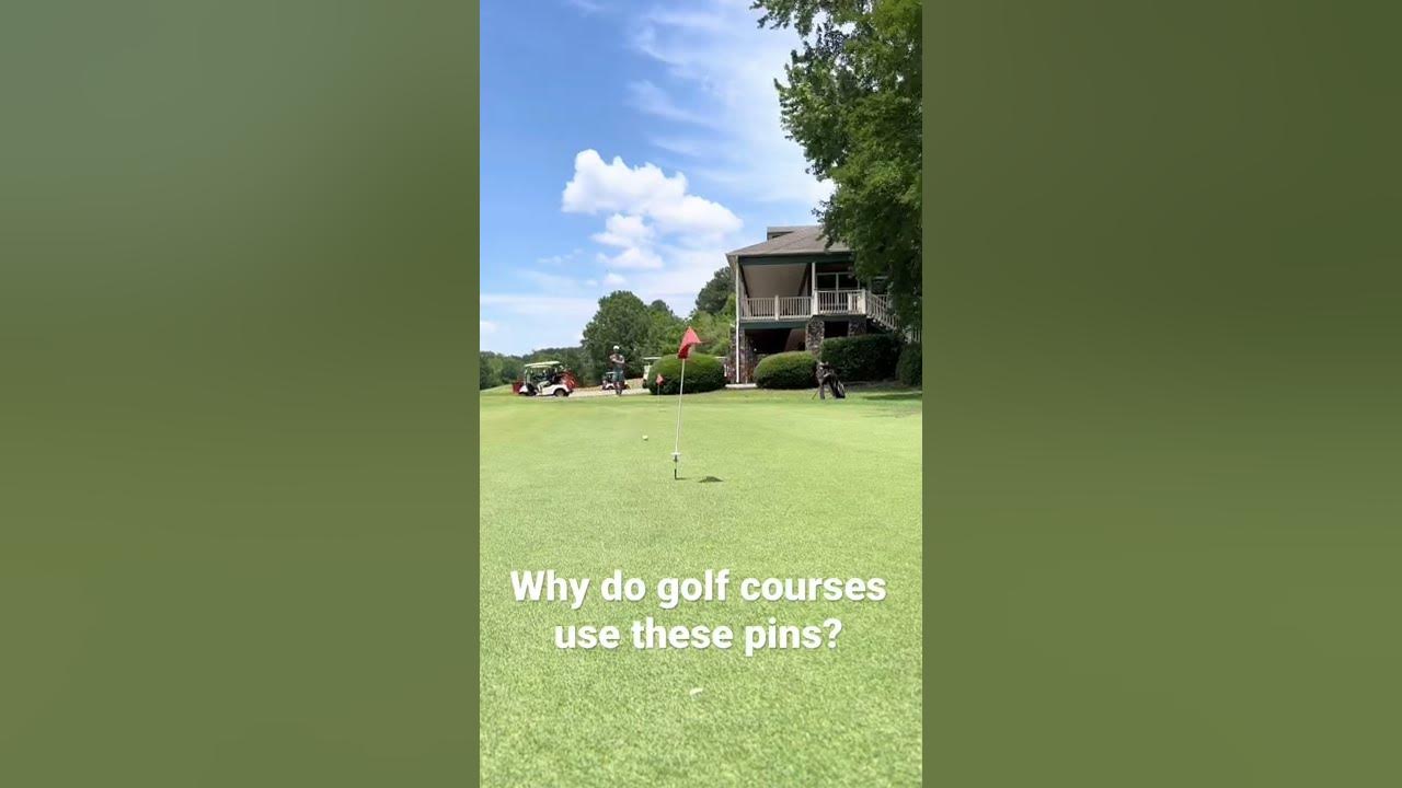 why-do-golf-courses-use-these-pins-shorts-golf-youtube