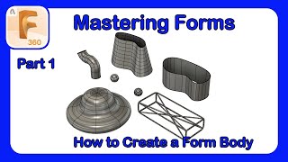 Fusion 360 Form Mastery - Part 1 - How to Create a Form Body #Fusion360 #Tsplines #Forms