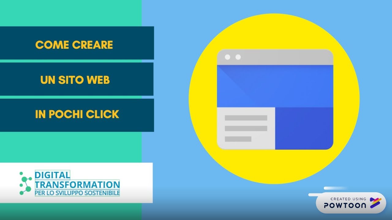 Come creare un sito web in pochi click con Google Sites - YouTube