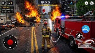 Firefighter Simulator 3D 🚒🔥 | Massive City Fire Rescue Mission! screenshot 1