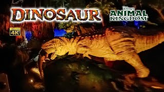 Dinosaur On Ride Low Light 4K POV Disney&#39;s Animal Kingdom Walt Disney World 2024 01 02