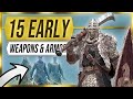 Elden Ring - 15 Weapons & Armor Sets you can Farm Early!