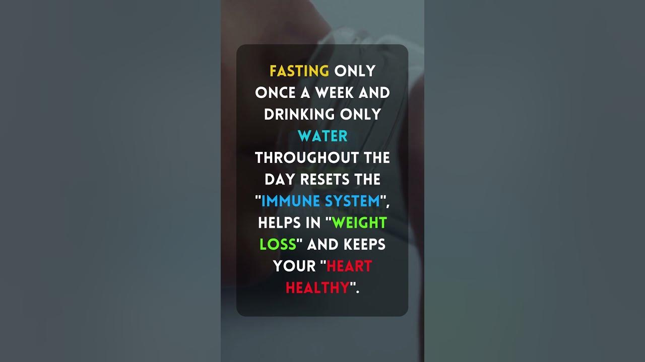 Benefits of fasting once a week fasting karne ke fayde youtube