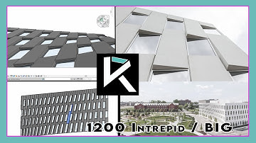 1200 Intrepid / BIG (Bjarke Ingels) In Revit without Dynamo. Curtain System vs Adaptive Components