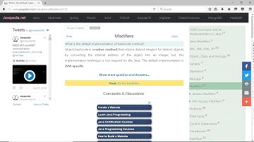 What is the default implementation of hashcode method? | javapedia.net