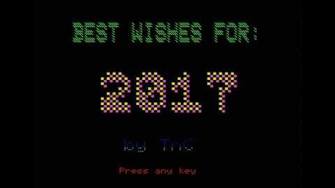 Happy New Year 2017 - MSX-1 demo -