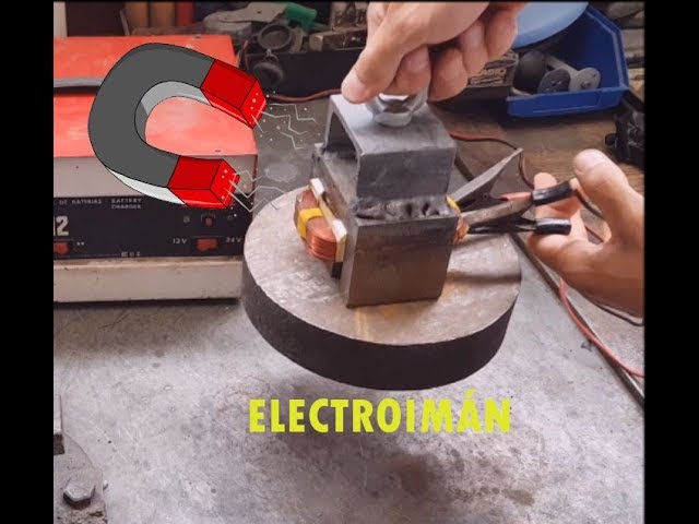 Electroimán Casero ^[INCREIBLE FUERZA]^ parte (1/2) Powerful homemade electroiman. - YouTube