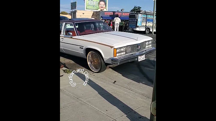 Glasshouse Chev Delta 88 & Ninety-Eight on Gold Thangs in Oakland,ca