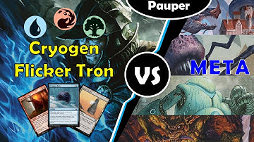 Cryogen Flicker Tron | 3 Mana Draw 4?? Boosted | Pauper Match Gameplay | MTGO