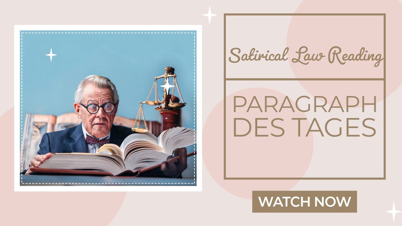 Paragraph des Tages: Gesetz § 170