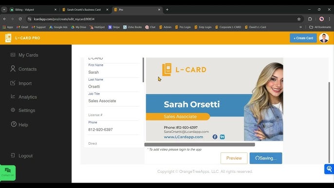 L-Card Pro - Business Card Edit Tutorial
