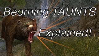 LOTRO tutorial: Blue beorning taunts explanation and rotation(Outdated)