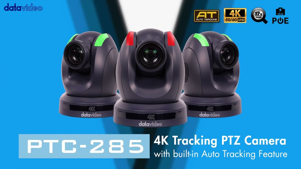 【Highlight】Datavideo PTC-285 4K AI Tracking PTZ Camera with 12x Optical Zoom | Datavideo
