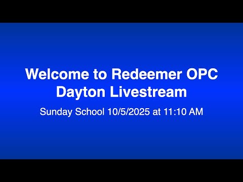 Sunday School 10/5/2025 at 11:10 AM