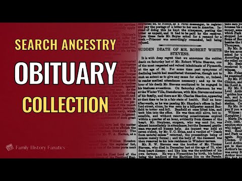 Obituaries: Explore Ancestry Records Hints From Newspapers.com