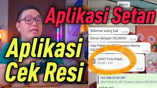 PENIPUAN APK CEK RESI. Solusi Baca Deskripsi screenshot 1