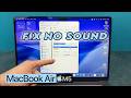 MacBook Air M5 : Fix If No Sound is Coming Out