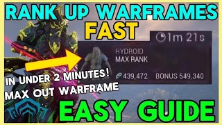 Fastest Way To Level Up Warframe In Less Than 2 Minutes! | Warframe Guide