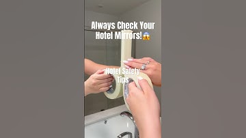 Viral Hotel Safety Tips! #safety #hotel #mom #staysafe #travel #mirror #safety #viralshort