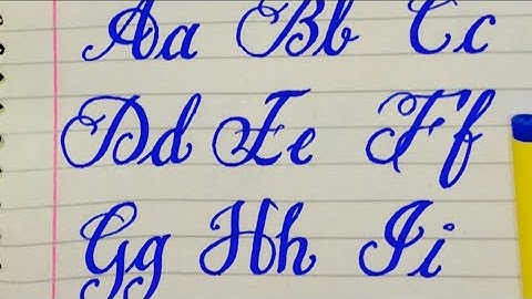 Easy english calligraphy letters from Aa to Zz with 605 cut marker|| tutorial for beginners