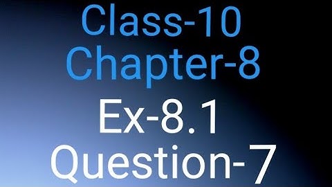 Chapter-8 Trigonometry Ex-8.1 Question 7 Class-X|Mathematics| [Bodo Medium] NCERT