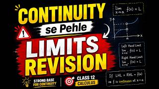 Continuity Se Pehle Limits Revision | Class 12 Calculus