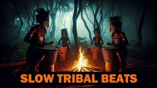 Slow Tribal Drum Beats For Relaxation And Meditation - 1 Hour