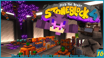 Stoneblock 4 Ep16 -Minecraft Modpack- IMMERSING in some auto crafting and ACTUALLY winning!