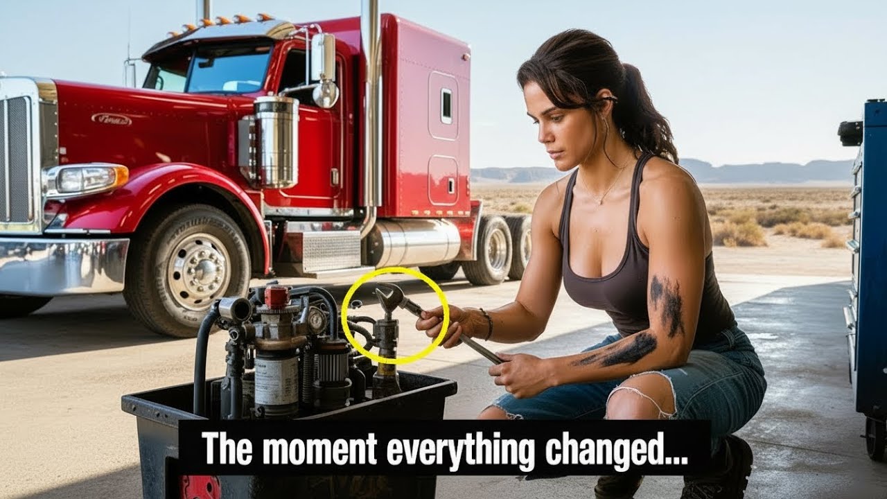 She Repaired His Truck at No Cost — Weeks Later, a Flatbed Trailer Pulled Up at Her Garage