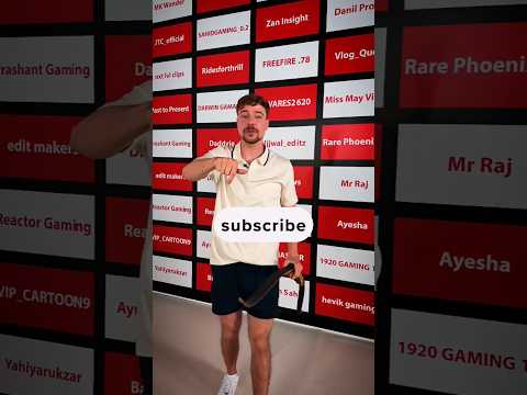 Subscribe for $10,000 #comedy #mrbeast #quiz #challenge #gaming