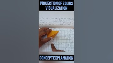 Projection of Square Pyramid- Visualization #projectionofsolids #engineeringdrawing #caed#vtu#shorts