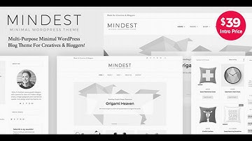 Mindest - Minimal WordPress Blog Theme | Themeforest Website Templates and Themes
