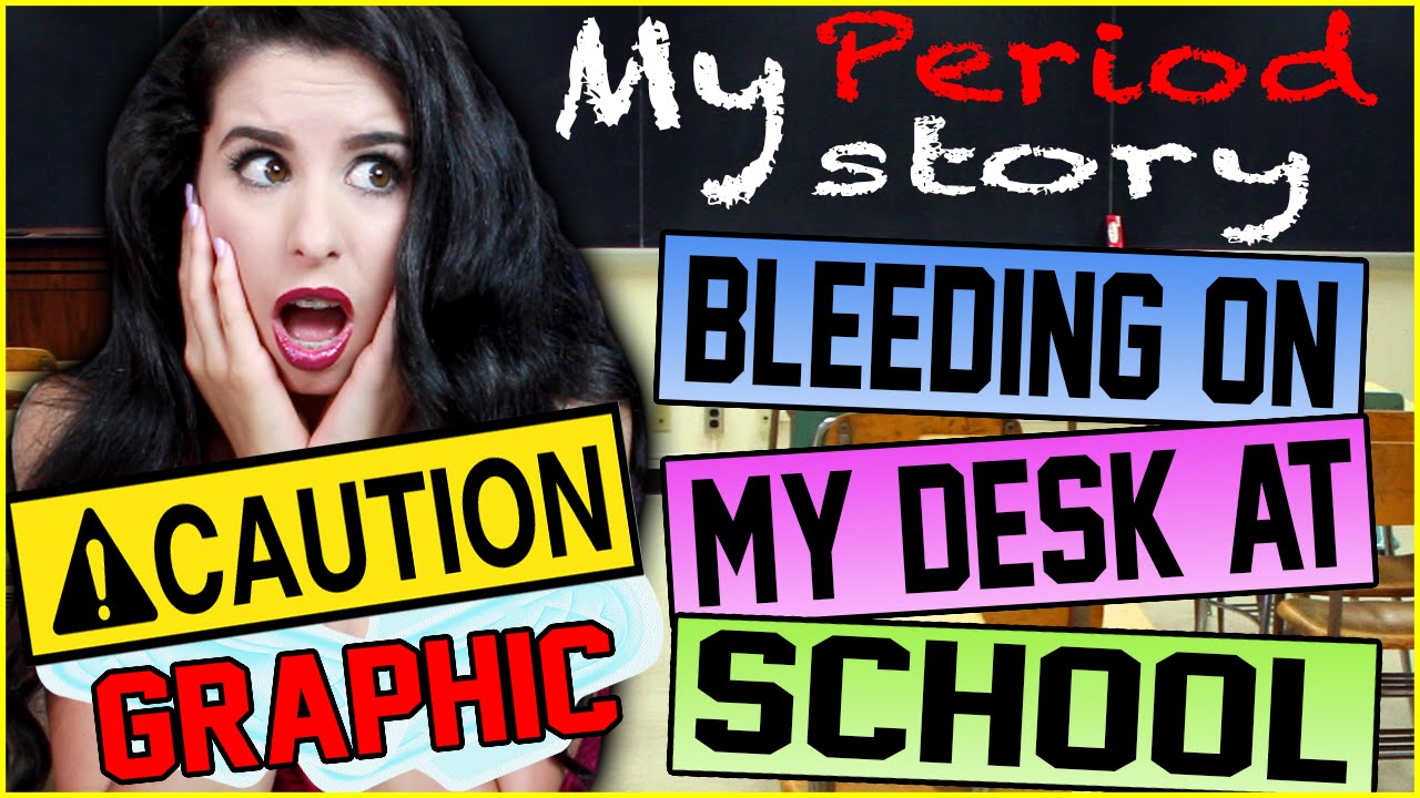 My Graphic Period Story Bleeding All Over My Desk At School