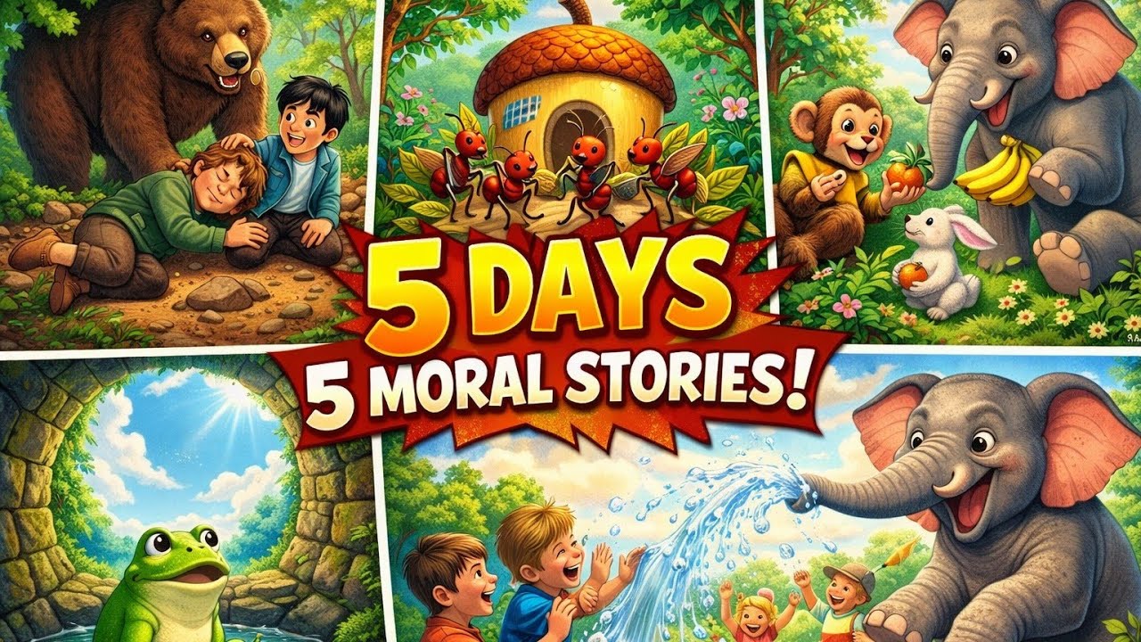 🐻Kids🦜short🐜moral🐘stories🐸-#kidsstories&rhymes #bedtimestories #youtubekids #moralstories #cartoons