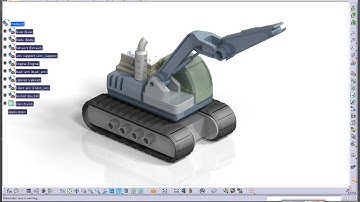 Catia V5 Tutorial|Machine Design|JCB|How to create and simulate an Excavator|Part 7
