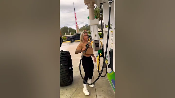 SHE JUST PUT GAS IN MY DIESEL TRUCK…. WTF! 😅😵😳 #liftedtrucks #diesel #shorts