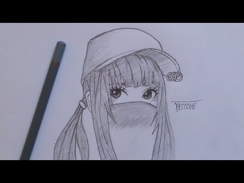 How To Draw A Girl With Cap Easy Step By Step