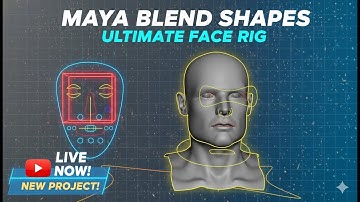 Maya Blend Shapes | Face Rig | #maya #BlendShape