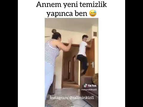 Annem temizlik yaparken