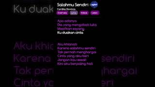 Salahmu sendiri _ Cantika Davinca #dangdut #musik #cantikadavinca #hiburan Salahmu sendiri _ Cantika Davinca #dangdut #musik #cantikadavinca #hiburan